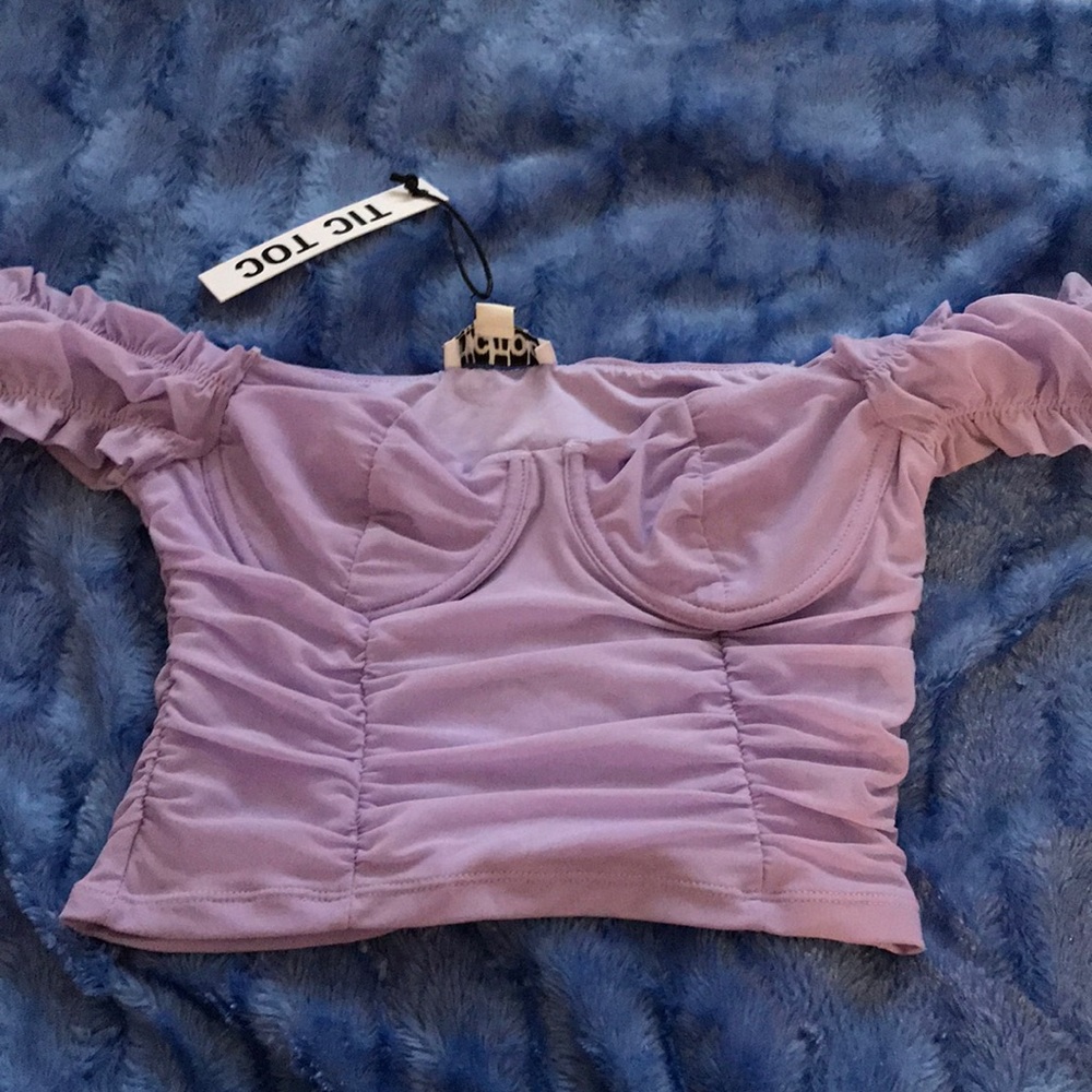 Lavender crop top